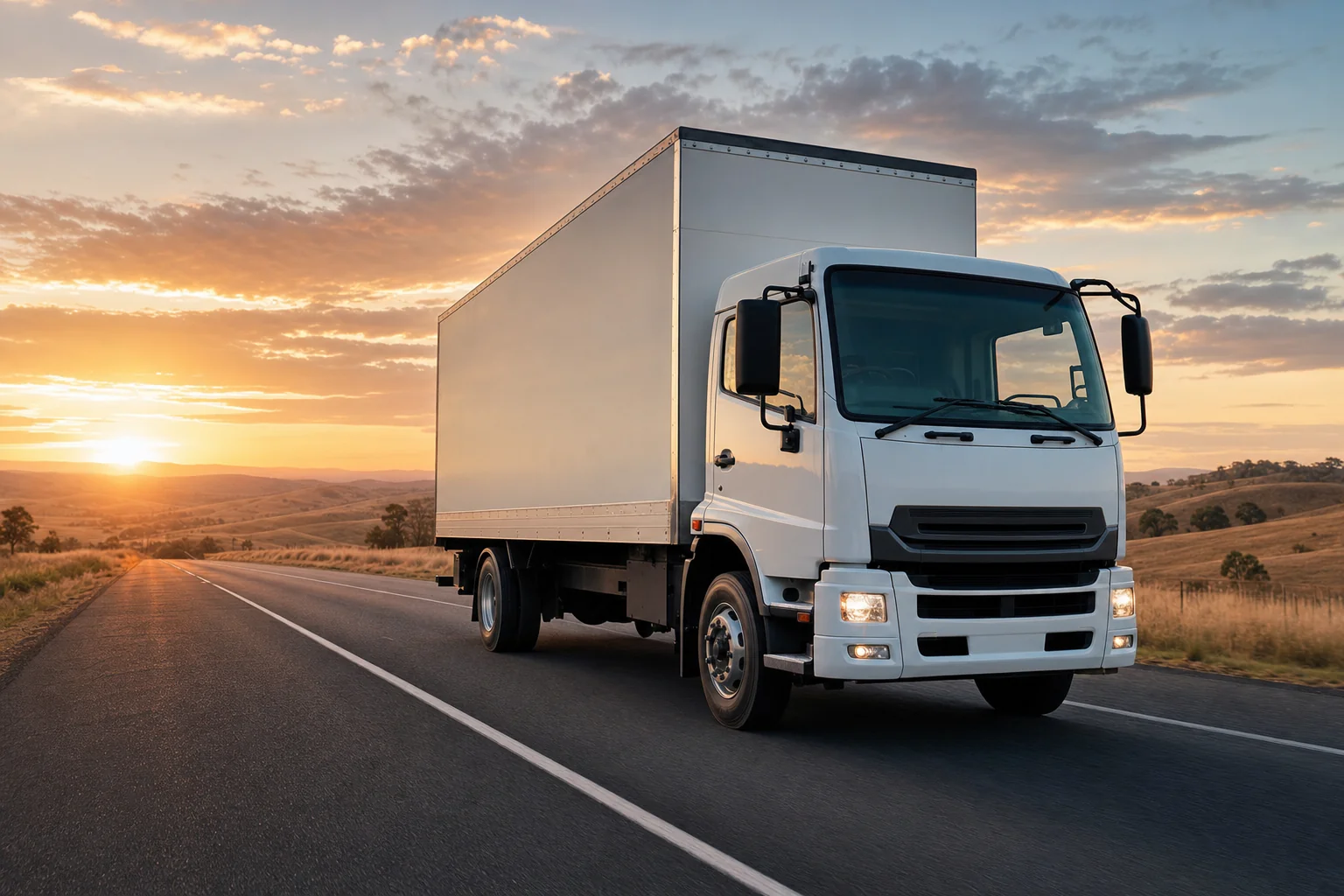 Sydney to Melbourne removalist truck on the highway